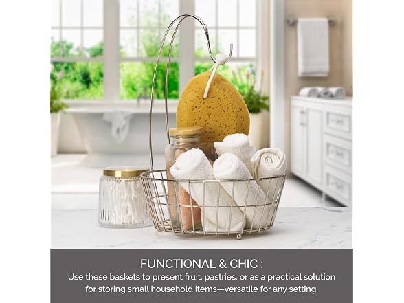 Gourmet Basics by Mikasa Geneva Countertop Fruit Basket