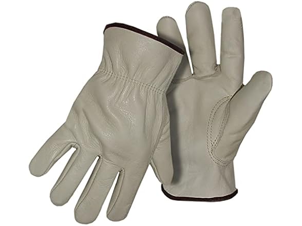 BOSS 4067L L Boss Men's Premium Grain Ivory Leather Gloves