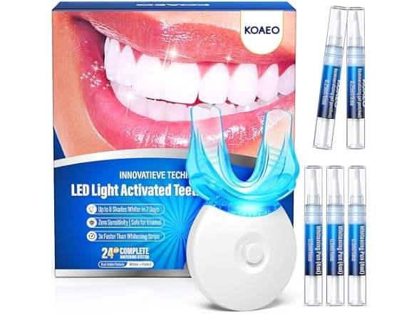Teeth Whitening Kit with LED Light