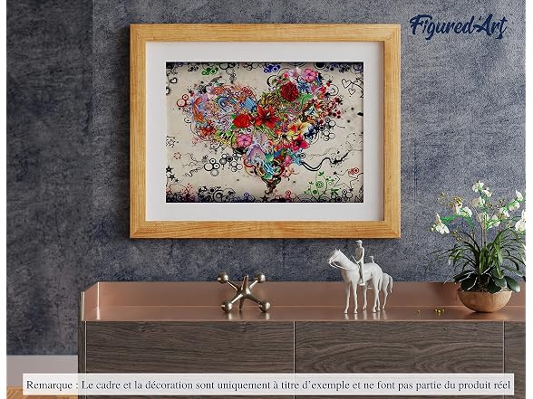Figured"Art Paint by Numbers for Adults Love Flowers