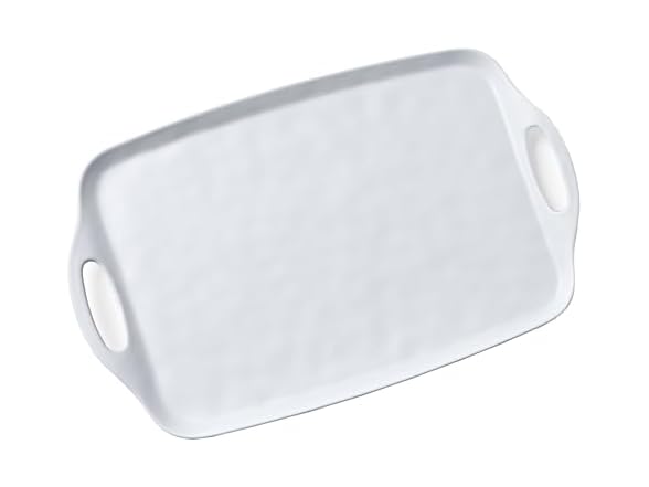 Luxcozwa Large Serving Tray with Handles