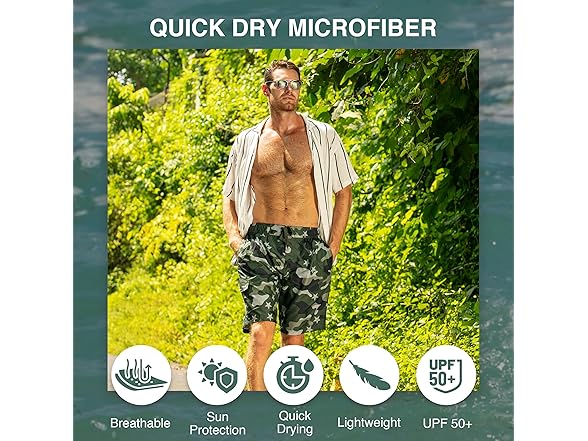 Kanu Surf Men's Mirage Swim Trunks (S)
