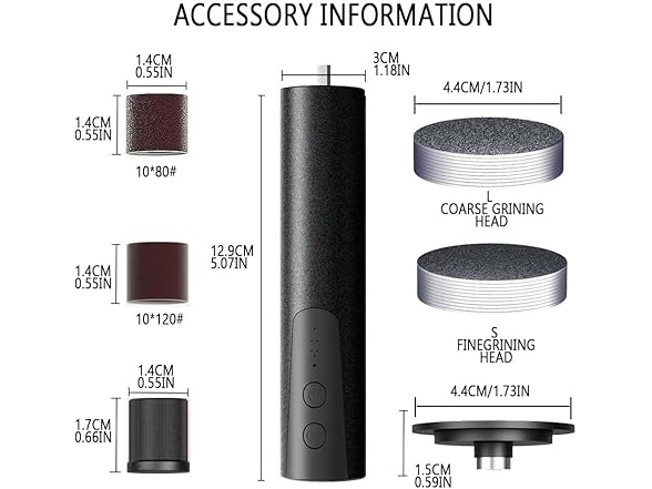 Electric Callus Remover w/Nail File
