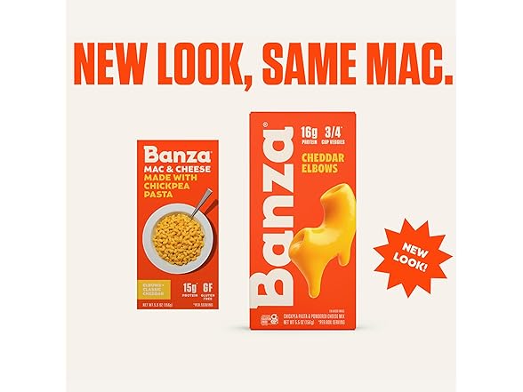 Banza Mac and Cheese Variety Pack - 6 Pack