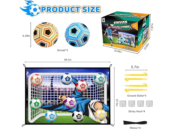 Nazano Soccer Ball Game Set for Kids
