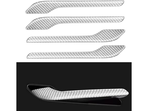 Femibon Carbon Fiber 4pc Handle Cover for Tesla