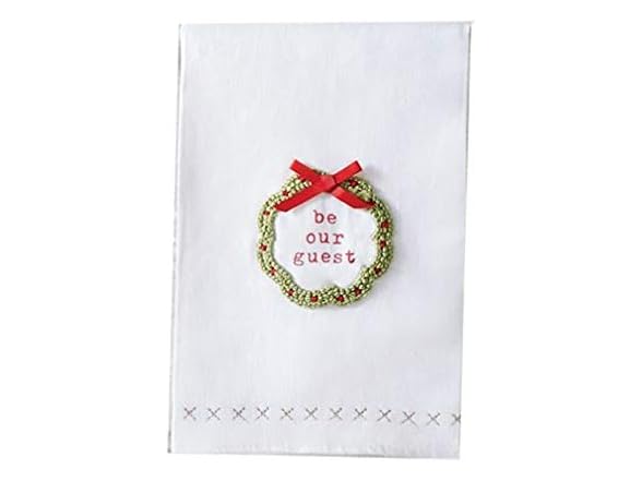 Mud Pie "Be Our Guest Weath French Knot