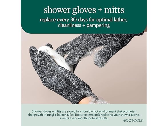 EcoTools Bath Gloves 1 Pair
