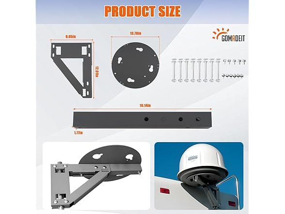 GOMADEIT Ladder Satellite Mount