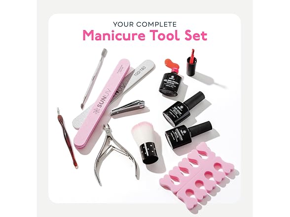 SUNUV Gel Nail Kit with UV Light 23 Pieces