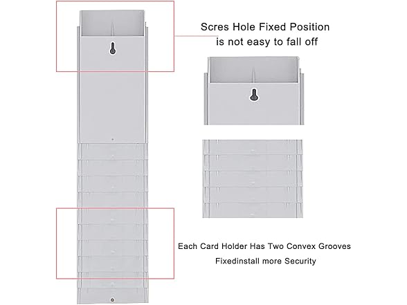 JMIUHACOU Expanding Time Card Rack