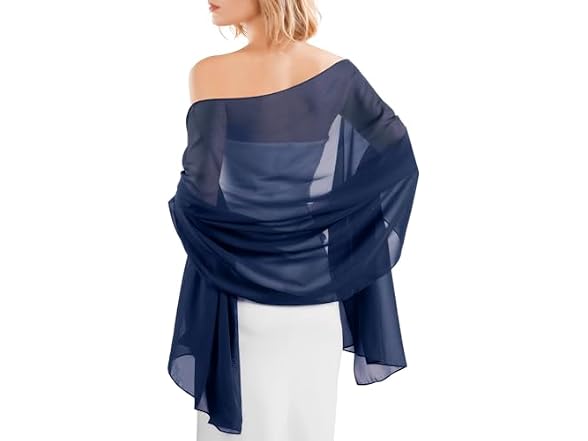 FURTALK Shawl Wrap for Women Navy