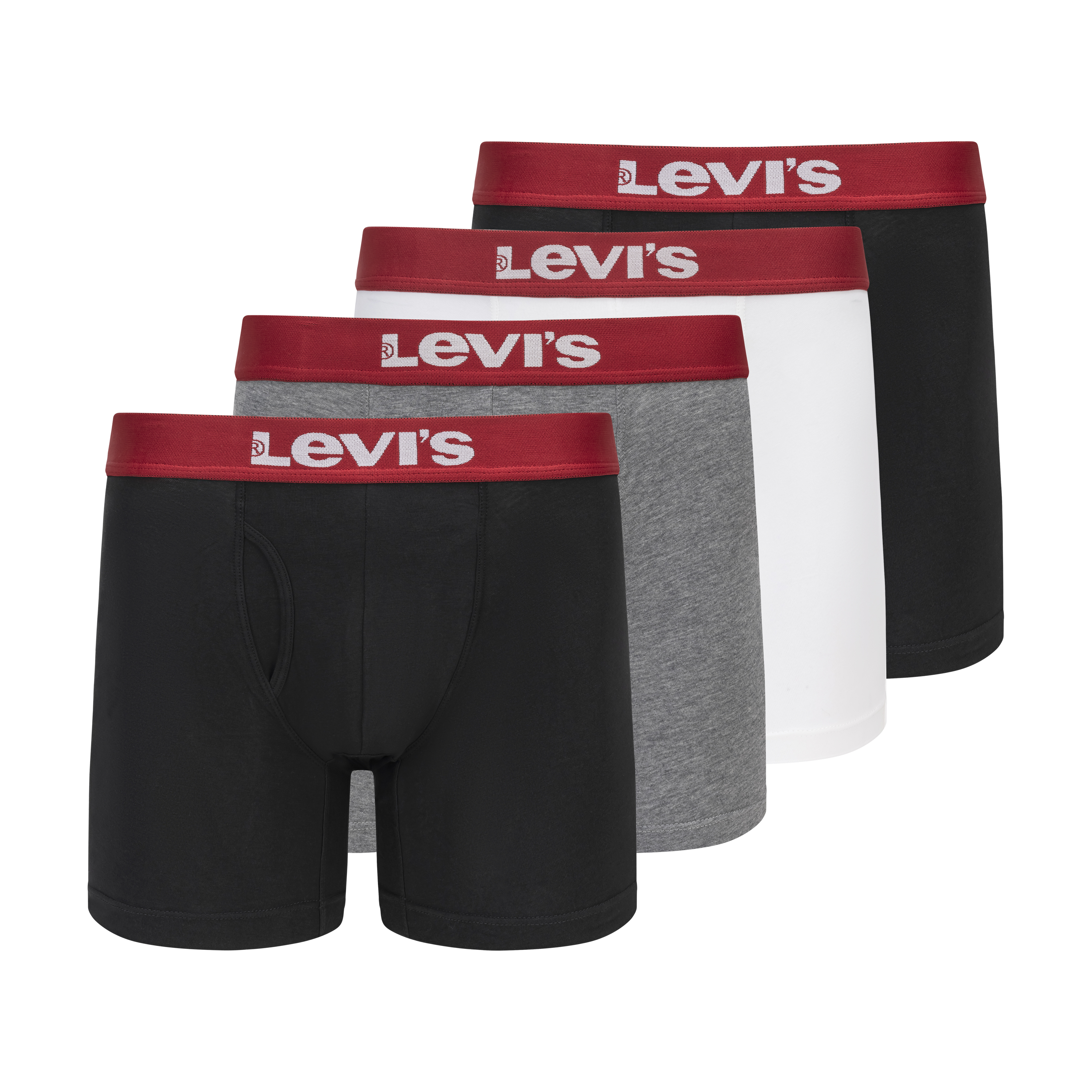 Levi's Men's 4-Pack Cotton Boxer Brief - Gallery 14