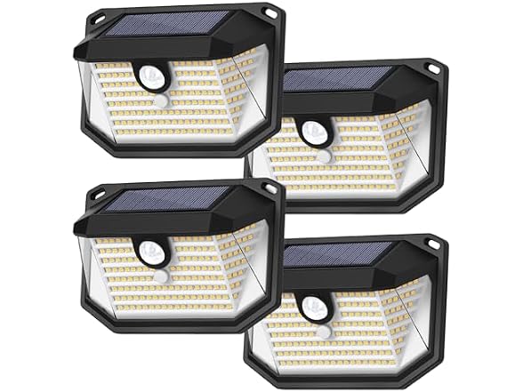 Brightever 4-Pack Solar Outdoor Lights