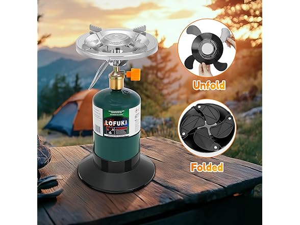 LOFUKI Portable Propane Stove for Camping