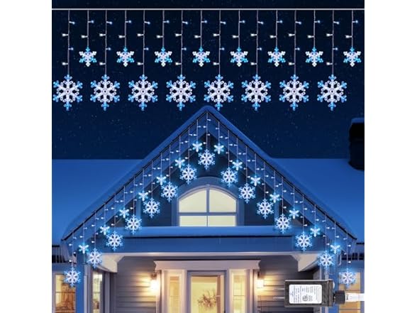 Minetom Christmas Snowflake Lights - 13ft