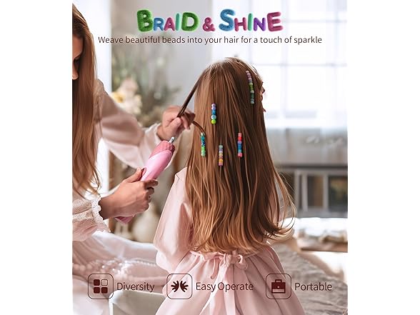 Girls Hair Braiding Vanity Set