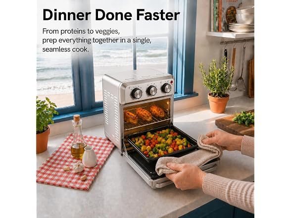 6-in-1 Air Fryer Toaster Oven Combo