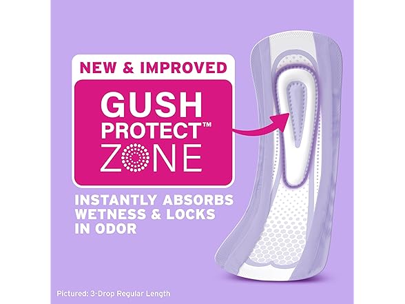 Poise Ultra Thin Incontinence Pads Moderate 144ct