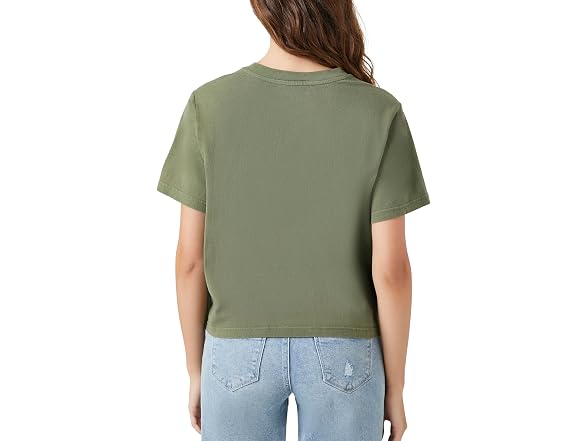 Forever 21 Lace-up Crew Tee