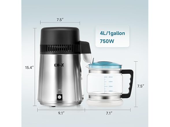 4L Brushed Stainless Steel 750W