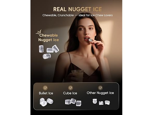 ecozy Smart Nugget Ice Maker Dispenser