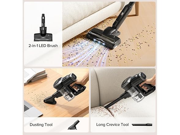 Cordless Vacuum Cleaner, Max 50 Mins