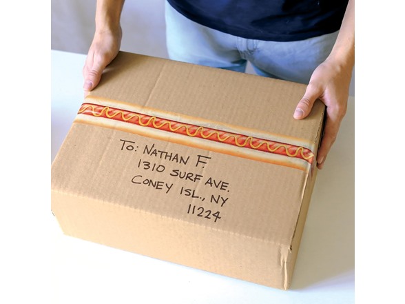 Genuine Fred Special DELIVERY Packing Tape, Fun Hot Dog Design