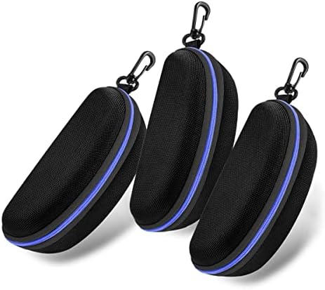 6 pcs Zipper Hard Shell Sunglasses Cases