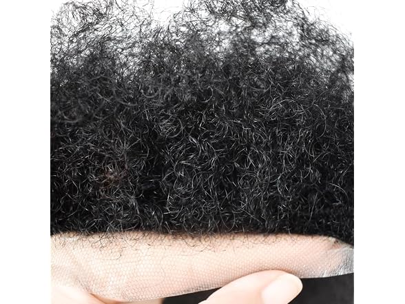 F M FACE MIRACLE NEW YORK Afro Toupee for Black Men Real