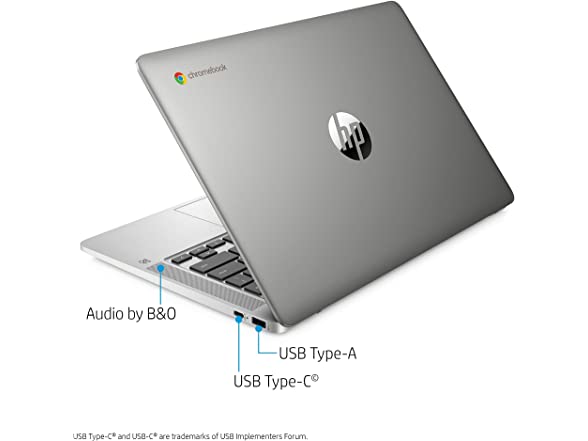 HP Chromebook 14-inch HD Laptop, Intel Celeron N4000, 4 GB R (Open Box)