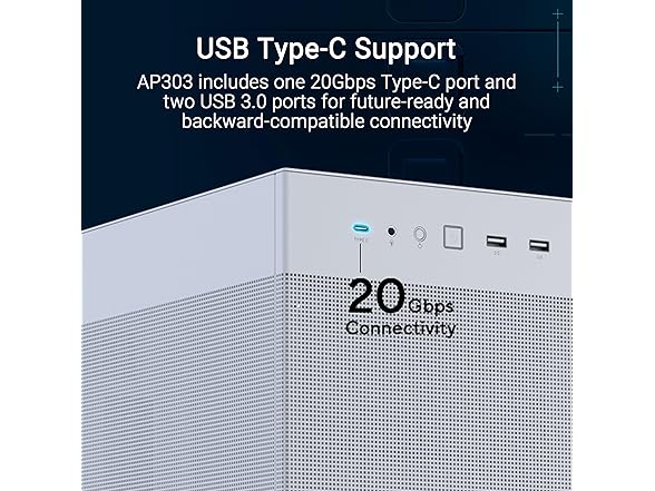 ASUS Prime AP303 White Edition ATX PC Case