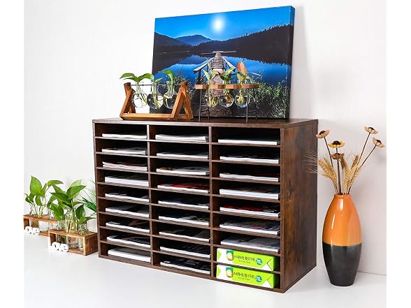 Mass Wood Literature Organizer Mail