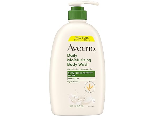 Aveeno Daily Body Wash Prebiotic Oat, 33oz