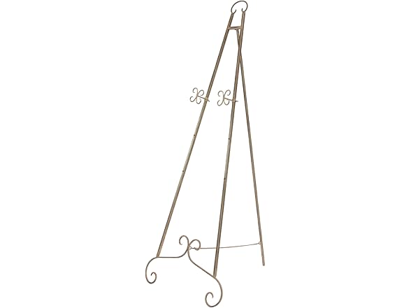 Deco 79 Metal Scroll Display Easel