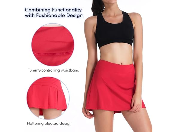 Zealotpower Women (L) Tennis Skorts Golf Skirts