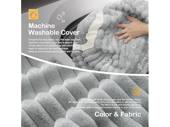 Giant Bean Bag Chair with Memory Foam