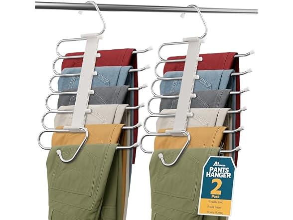 Lifemaster Space Saving Pants Hangers 2 Pack