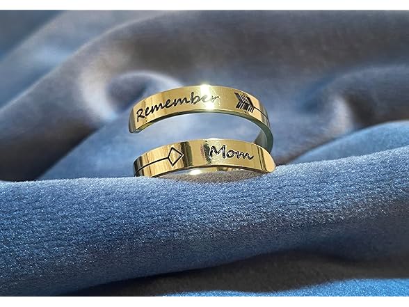 I love Mom Adjustable Inspirational Ring