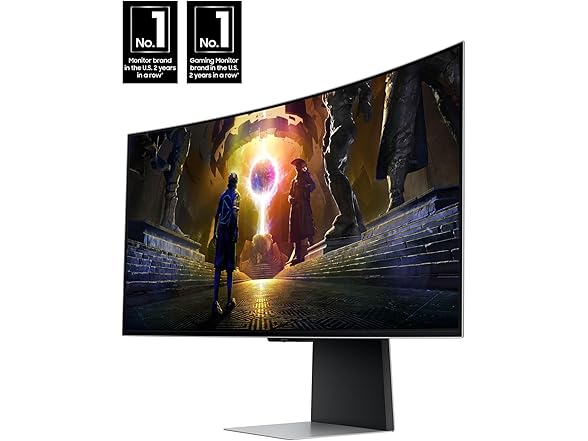 (NEW) Samsung 34" Odyssey OLED G8 (G85SD) UWQHD Curved Gaming Monitor