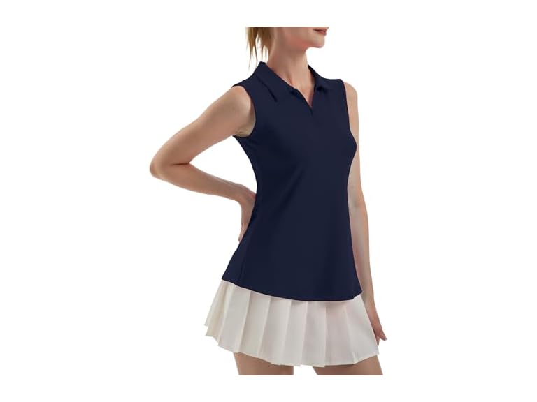 Fkeep Women (XS) Sleeveless Polo Golf Dry T-Shirts - Gallery 43