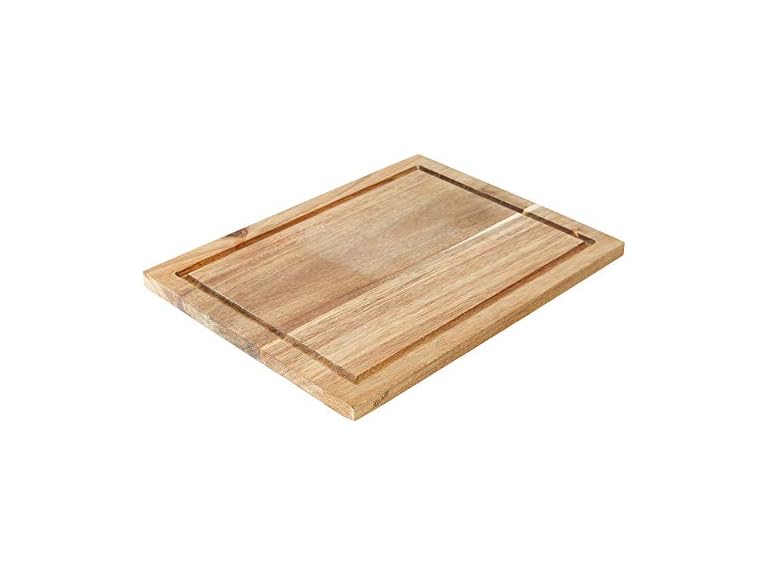 Glad Acacia Wood Cutting Board with Juice Grooves 