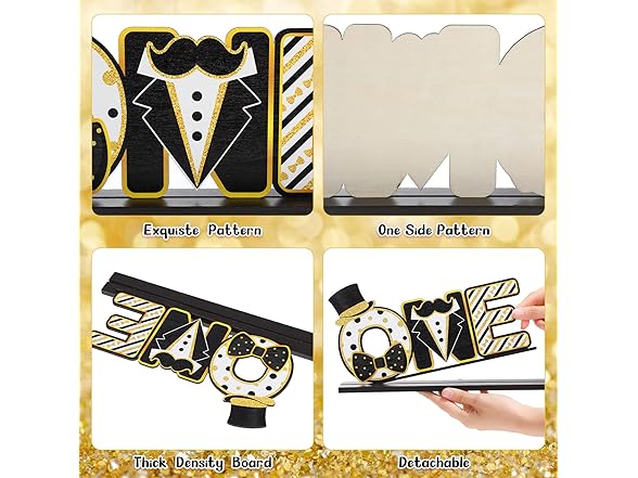 Mr. Onederful Table Centerpiece 2 Pack