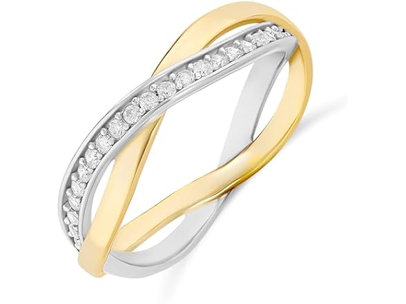 Amazon Essentials Silver CZ Ring Band