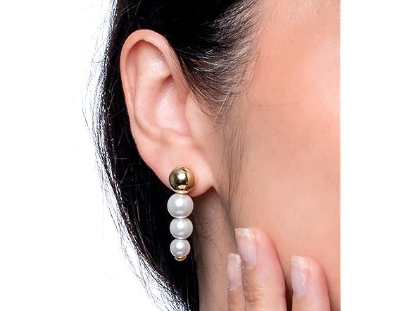 Amazon Essentials Pearl Drop Earrings