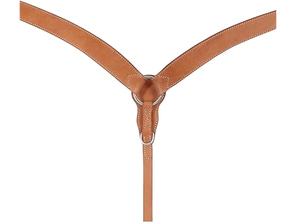 Turquoise Cross Contoured Skirting Leather Breast Collar, (45-0351) - Gallery 3