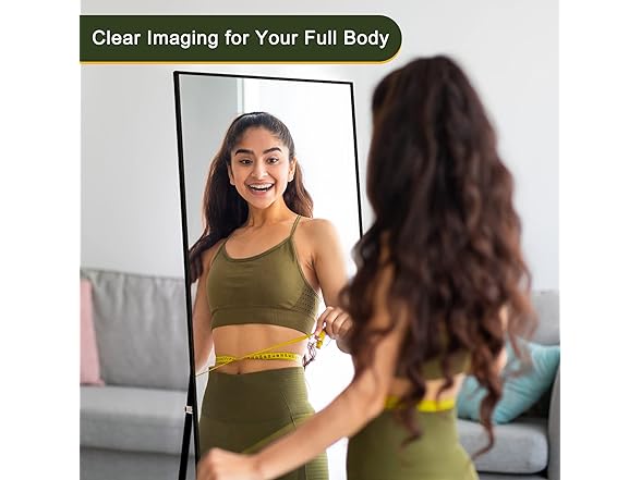 NicBex NicBex Full Length Mirror with Stand, 56