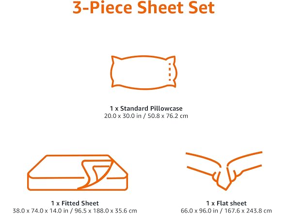 Amazon Basics 3Pc Kid's Anchor Sheet Set