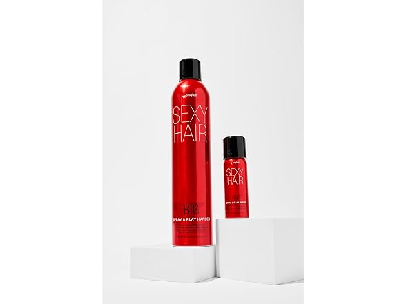(3 Pack) Sexy Hair Spray and Play Harder Firm Volumizing Hairspray, 1.5 oz