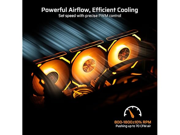 LTC 120mm Case Fan, ARGB, Black